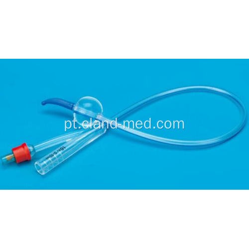 2-WAY 100% todo o cateter de foley de silicone